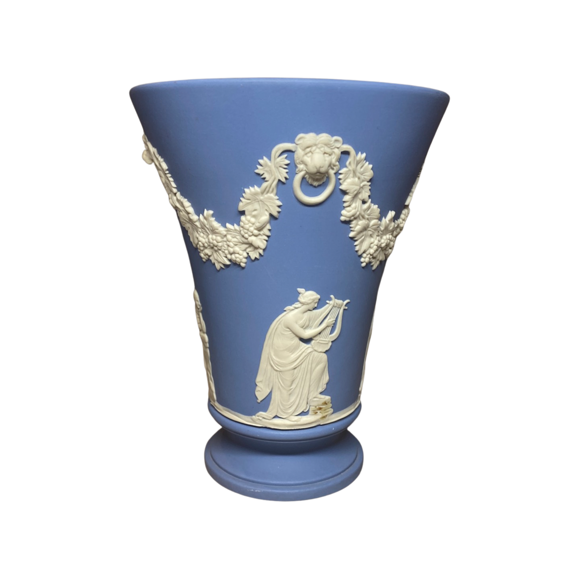 Wedgwood - Jasperware -  Blue & White - Vase
